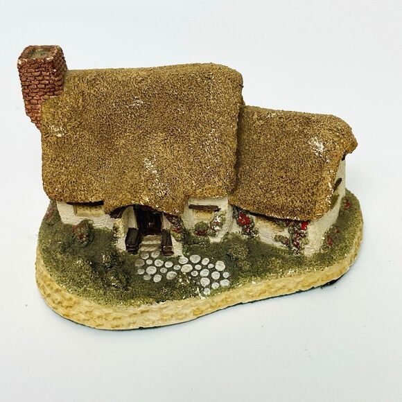 Vintage 1980 David Winter Rose Cottage Hand-Painted House Figurine Great Britain - Picture 1 of 12